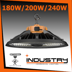Power and Color Selectable 180W/200W/240W 4000K/5000K Round High Bay