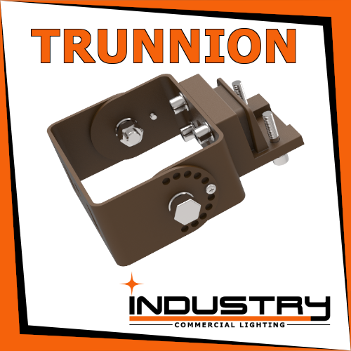 Trunnion Mount for LED Shoebox Fixtures